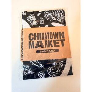 Chinatown Market Bandana Unisex OS Black Paisley Smiley Streetwear Hypebeast New